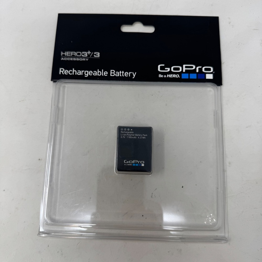 GoPro HERO3+ HERO3 Rechargeable Battery 1180mAh Li-ion AHDBT-302 Black